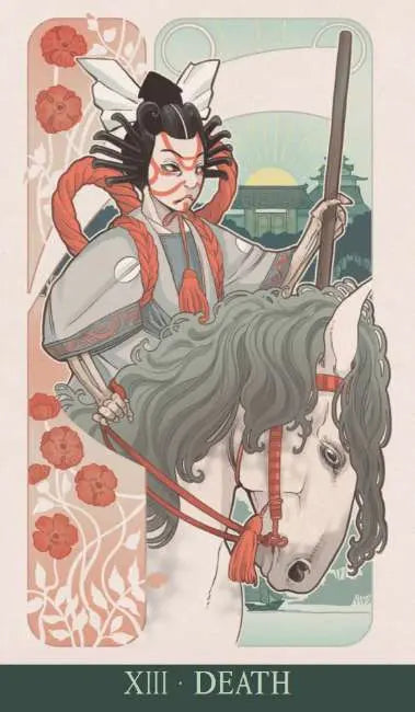 Japanese Art Nouveau Tarot – 78-Card Deck & 128-Page Guidebook Lo Scarabeo
