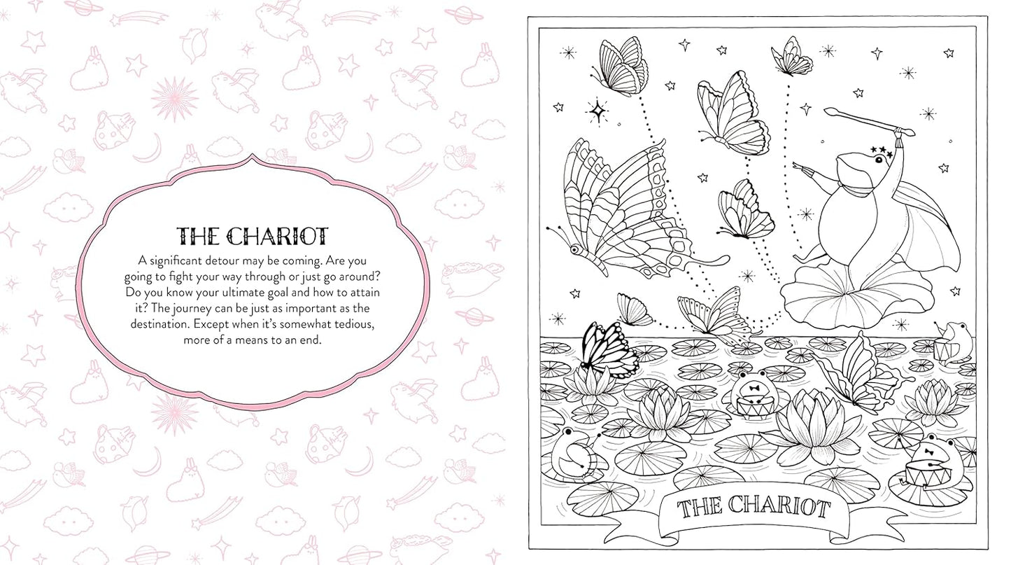 Kawaii Tarot Coloring Book: Color your way through the cutest of tarot cards--kawaii style!