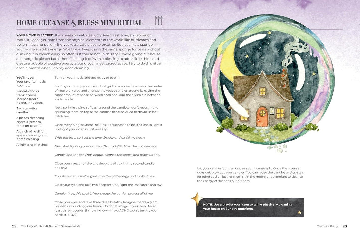 Lazy Witch’s Guide to Shadow Work book for beginners and gentle self-discovery.