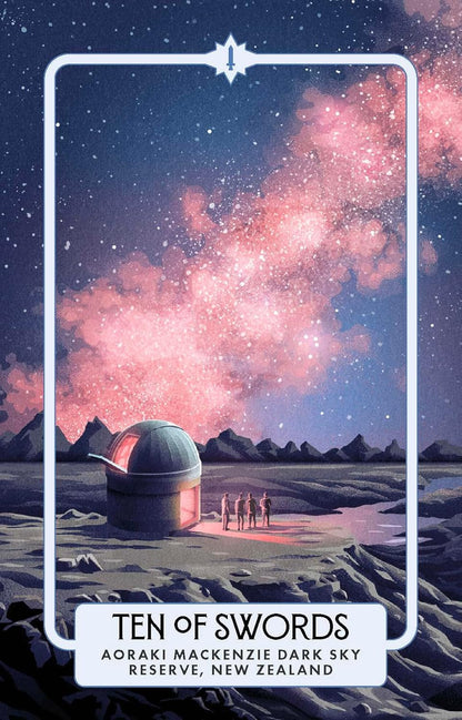 Lonely Planet Travel Tarot deck with travel-inspired artwork and guidebook.