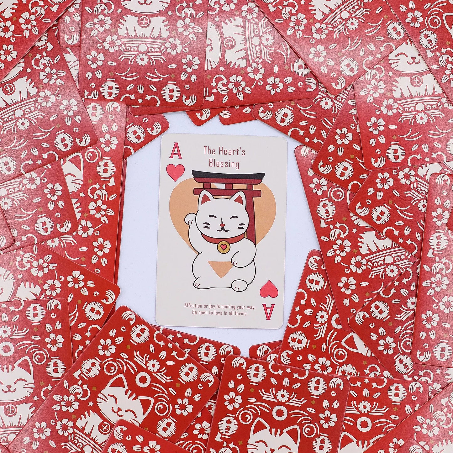 Maneki Neko Standard Playing Card Deck – Lucky Fortune Cat Cards Ancient Wisdom