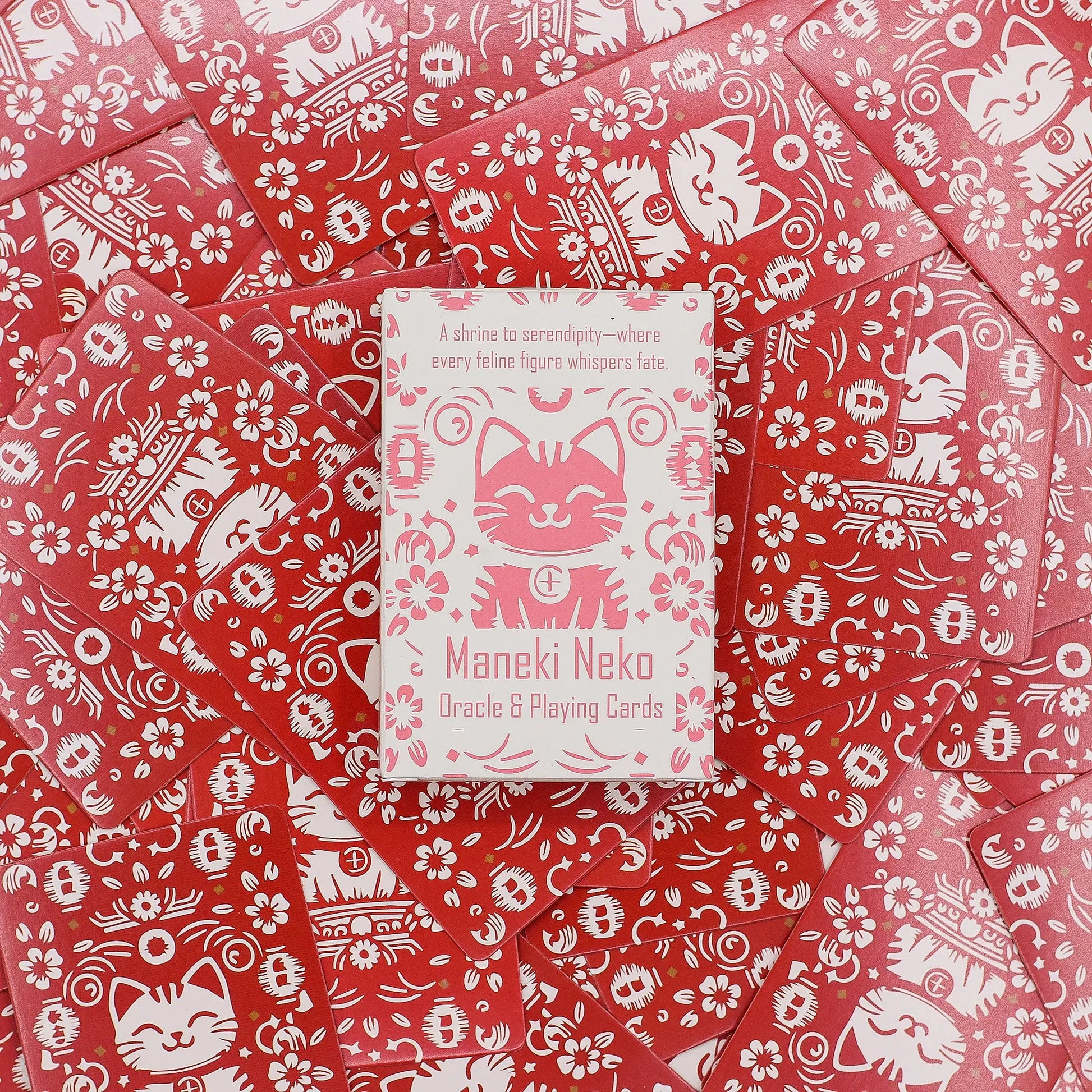 Maneki Neko Standard Playing Card Deck – Lucky Fortune Cat Cards Ancient Wisdom