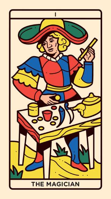 Mini Tarot de Marseille deluxe edition by Nicolas Galkowski featuring gilt-edged mini tarot cards and magnetic presentation box.