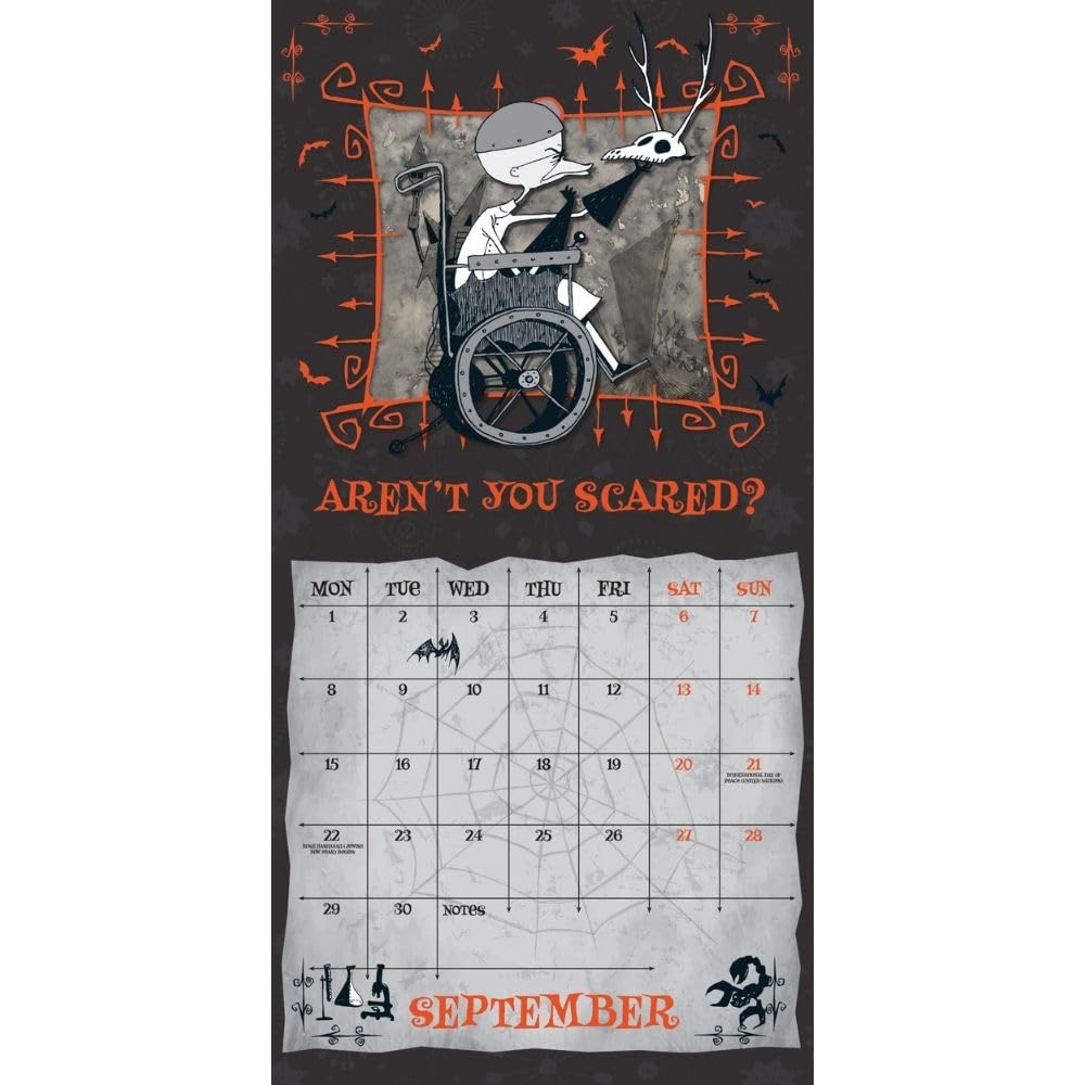 2025 Calendar The Nightmare Before Christmas Month to View Square Calendar Official Product