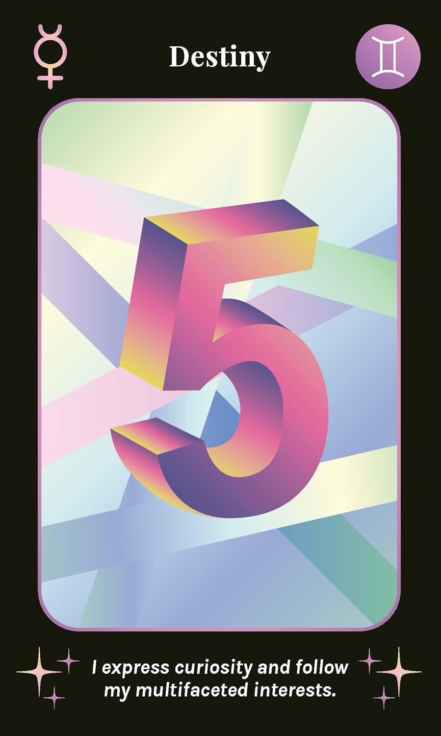Mystic Mondays Numerology Deck with colourful number symbolism and modern oracle design
