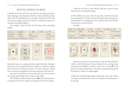 Original Petit Etteilla cartomancy deck with historical playing card symbols and meanings