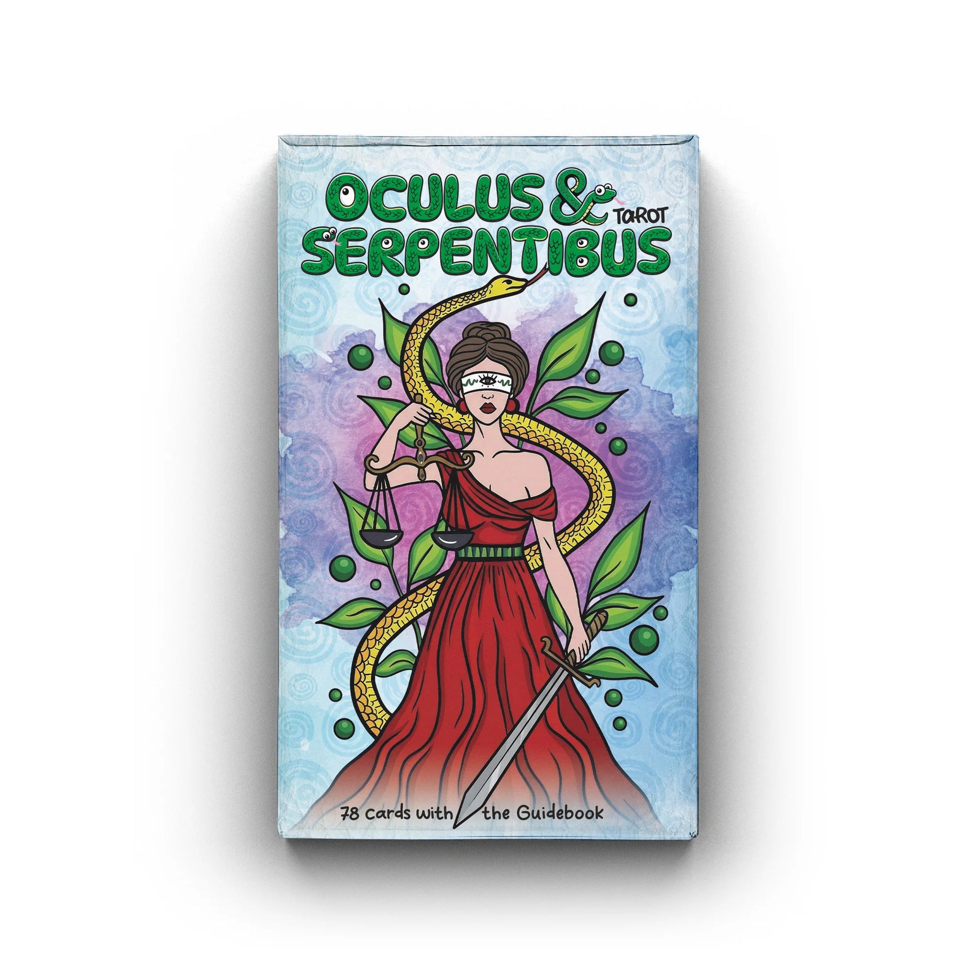Oculus et Serpentibus Tarot deck featuring mystical eye and serpent imagery inspired by the Rider-Waite-Smith tarot tradition.
