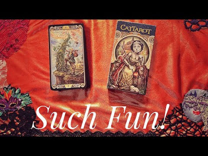 YouTube Video from The Hermits Cave channel showing The Cat Tarot by Lo Scarabeo 