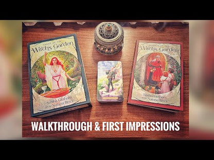 Tarot of the Witch’s Garden deck featuring cottagecore style tarot cards with floral and nature imagery. Walkthrough by the Simon from the Hermit's Cave youtube channel 