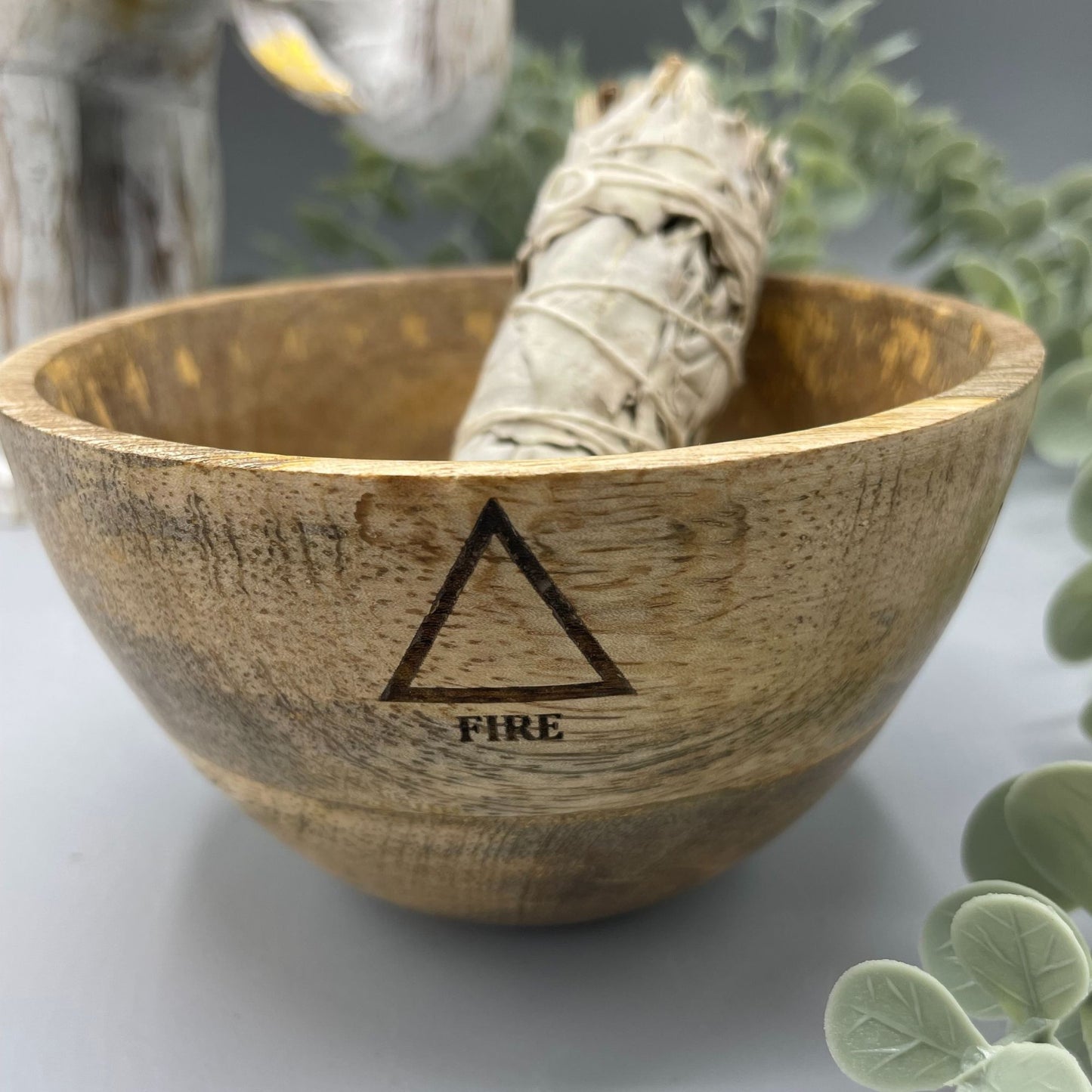 Wooden Smudge and Ritual Offerings Bowl