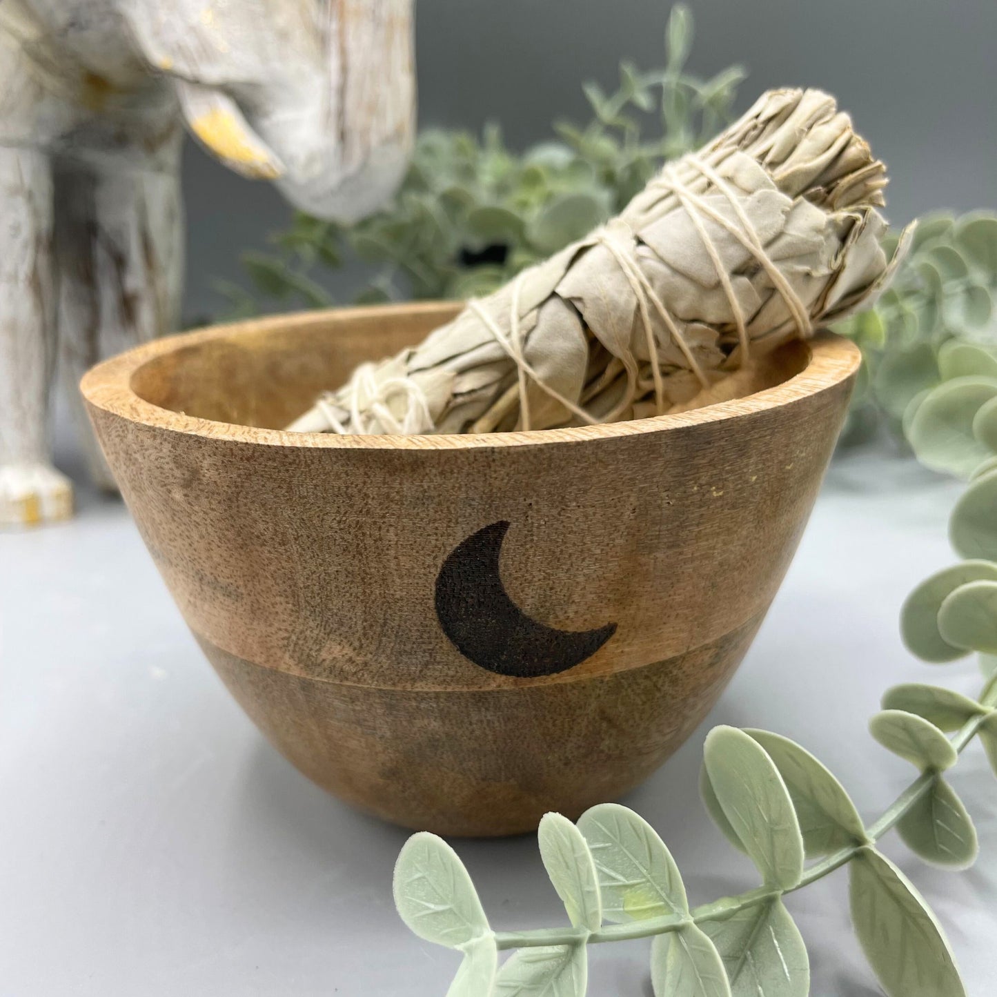 Wooden Smudge and Ritual Offerings Bowl