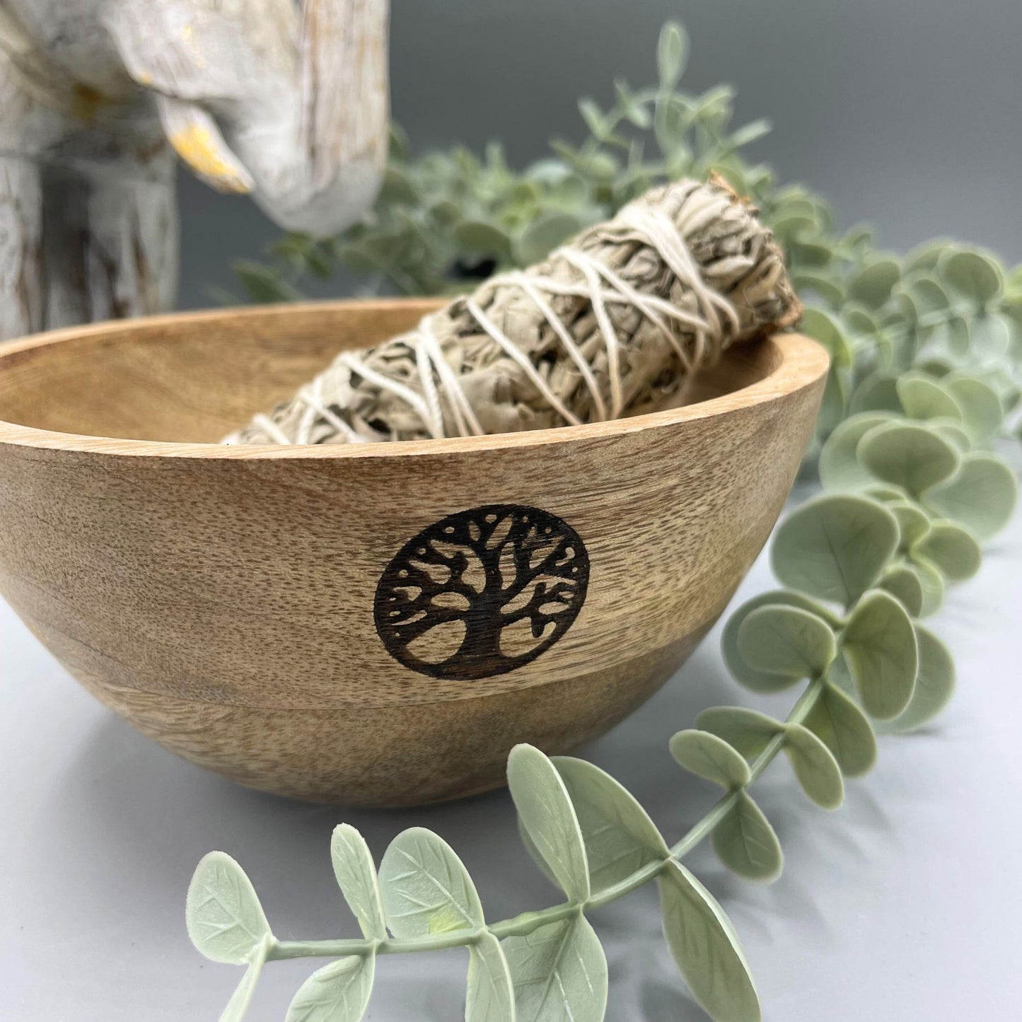 Wooden Smudge and Ritual Offerings Bowl