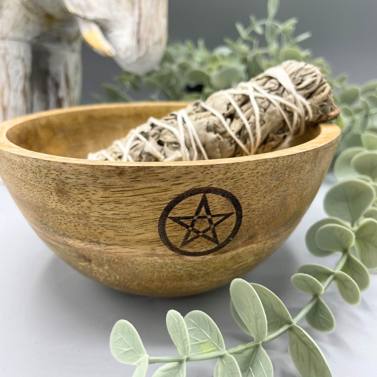 Wooden Smudge and Ritual Offerings Bowl