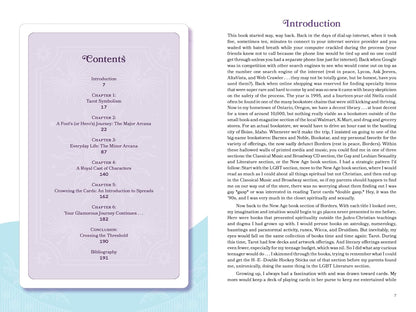 Table of contents and introduction page of a book with a light purple background.