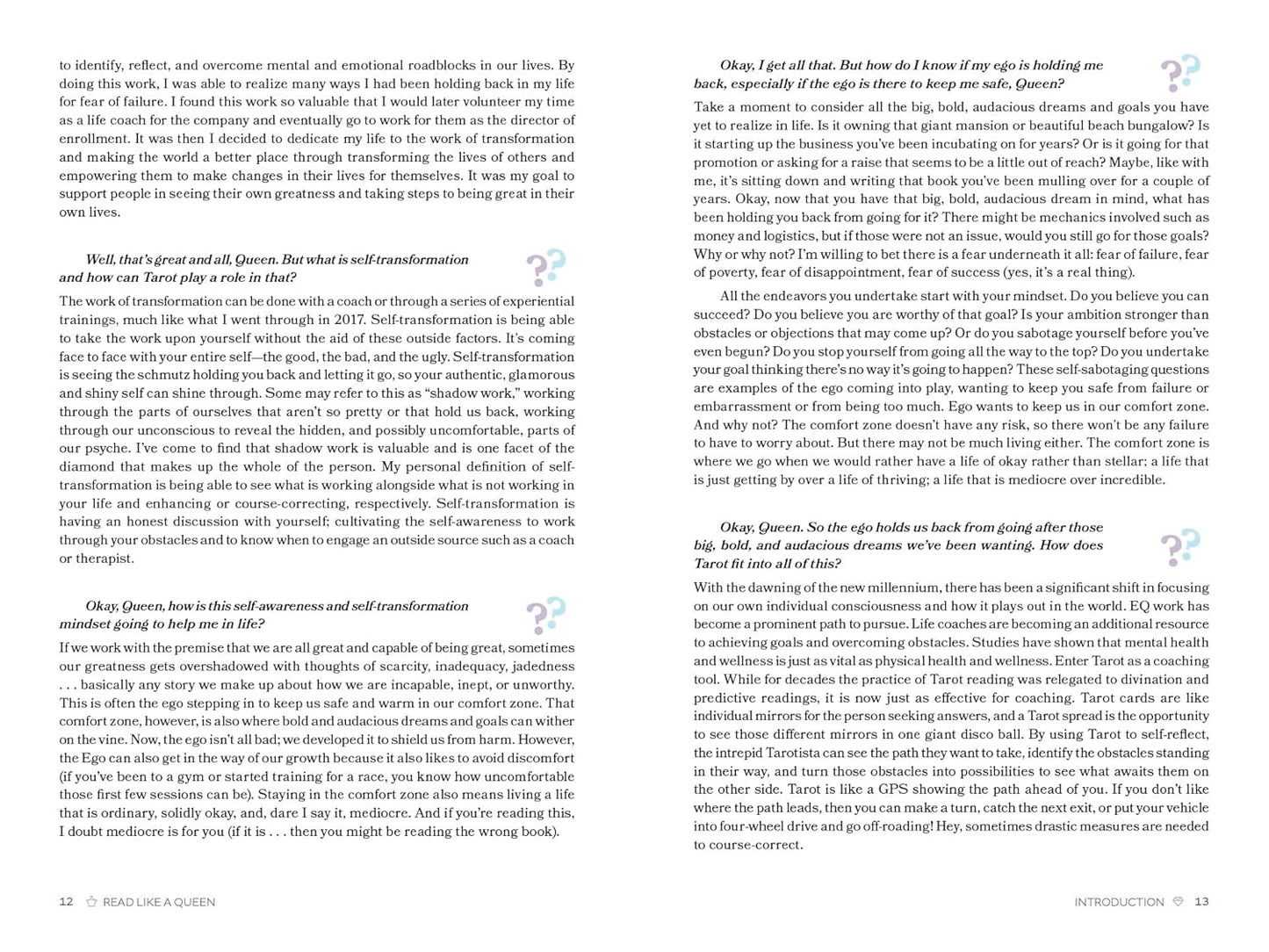 Text document with a question and answer section on a white background