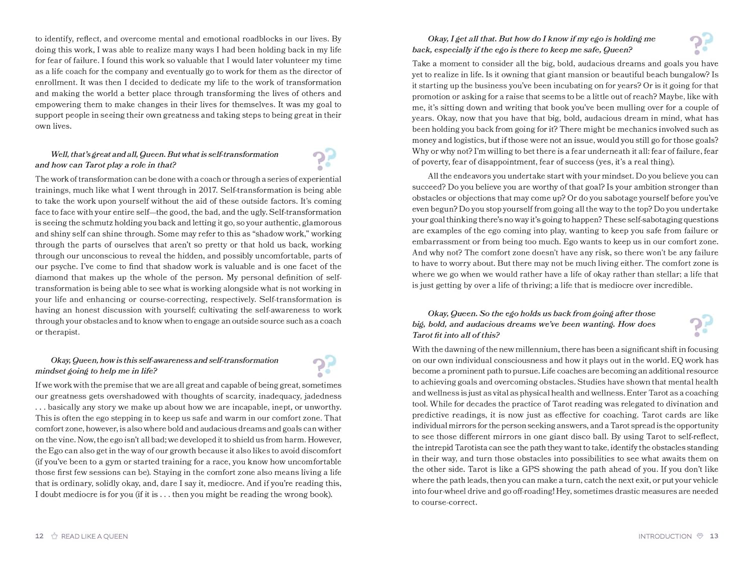 Text document with a question and answer section on a white background