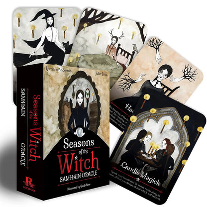 Seasons of the witch oracle deck with 4 sample cards