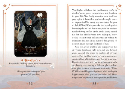 Seasons of the Witch Mabon Oracle deck featuring autumn themed oracle cards and guidebook.