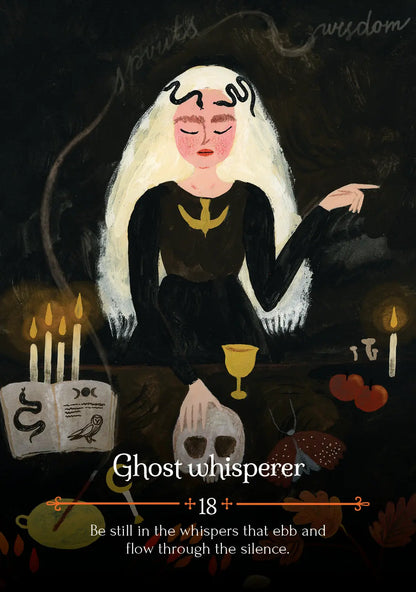 Seasons of the Witch Mabon Oracle deck featuring autumn themed oracle cards and guidebook.
