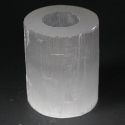 Selenite Cylinder Candle Holder - Oneness emporium