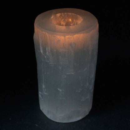 Selenite Cylinder Candle Holder - Oneness emporium