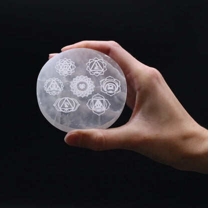 Selenite charging plates - Oneness emporium