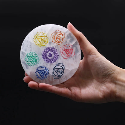 Selenite charging plates - Oneness emporium