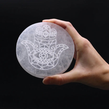 Selenite charging plates - Oneness emporium