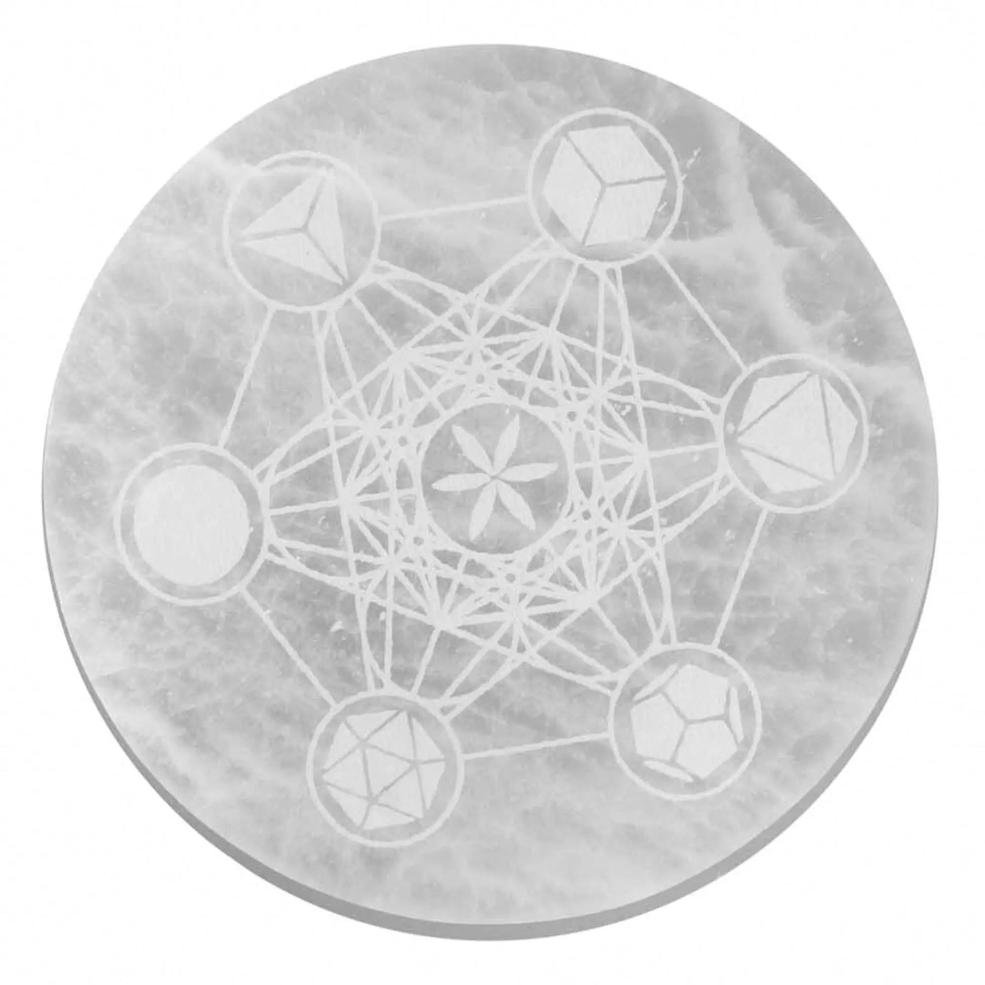 Selenite charging plates - Oneness emporium