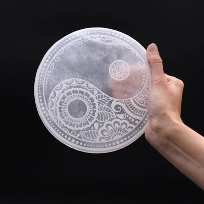 Selenite charging plates - Oneness emporium
