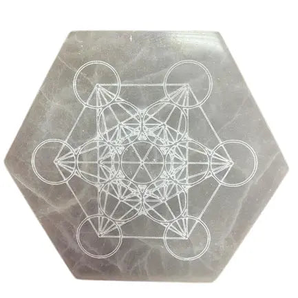 Selenite charging plates - Oneness emporium