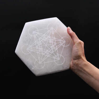 Selenite charging plates - Oneness emporium
