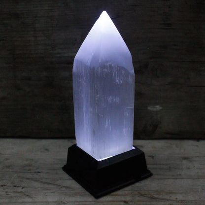 Selenite Pencil Point Tower - Oneness emporium