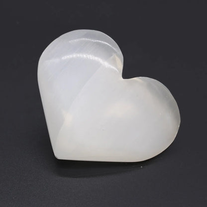 Selenite Heart Crystal - Oneness emporium