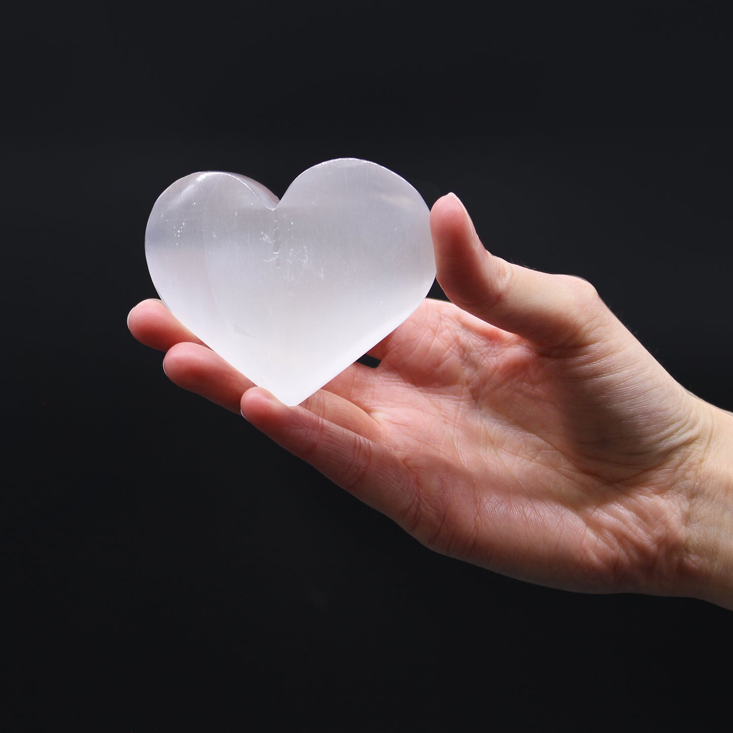 Selenite Heart Crystal