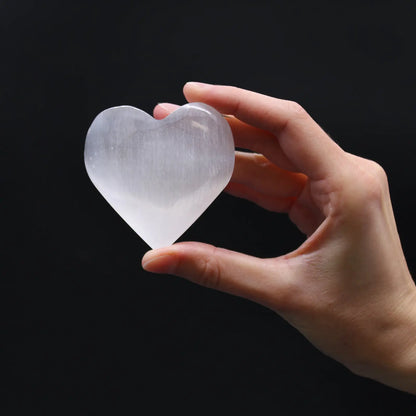 Selenite Heart Crystal - Oneness emporium