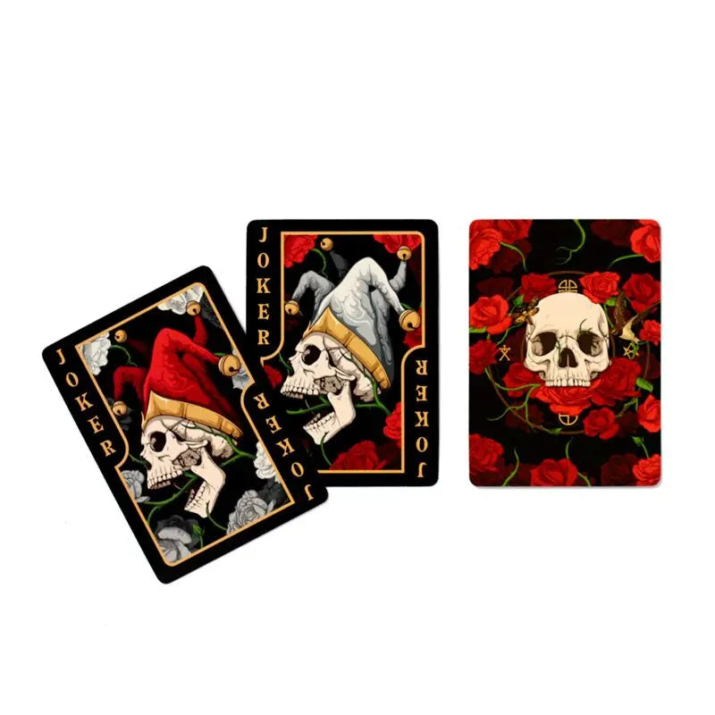 Skulls and Roses Standard Playing Card Deck – Gothic & Romantic Playing Cards Ancient Wisdom