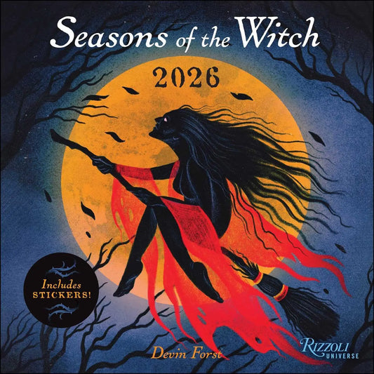 Seasons of the Witch 2026 Wall Calendar (Includes Stickers) Flame Tree