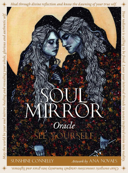 Soul Mirror Oracle: See Yourself - 42 gold-edged cards & 120pp guidebook - Oneness emporium