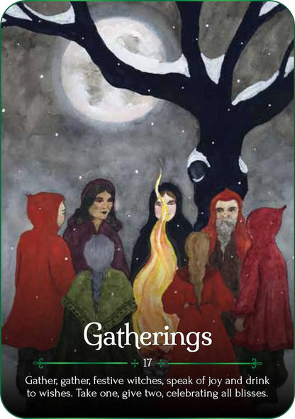 Seasons of the Witch: Yule Oracle: 44 Gilded Cards and 144-Page Book - Oneness emporium