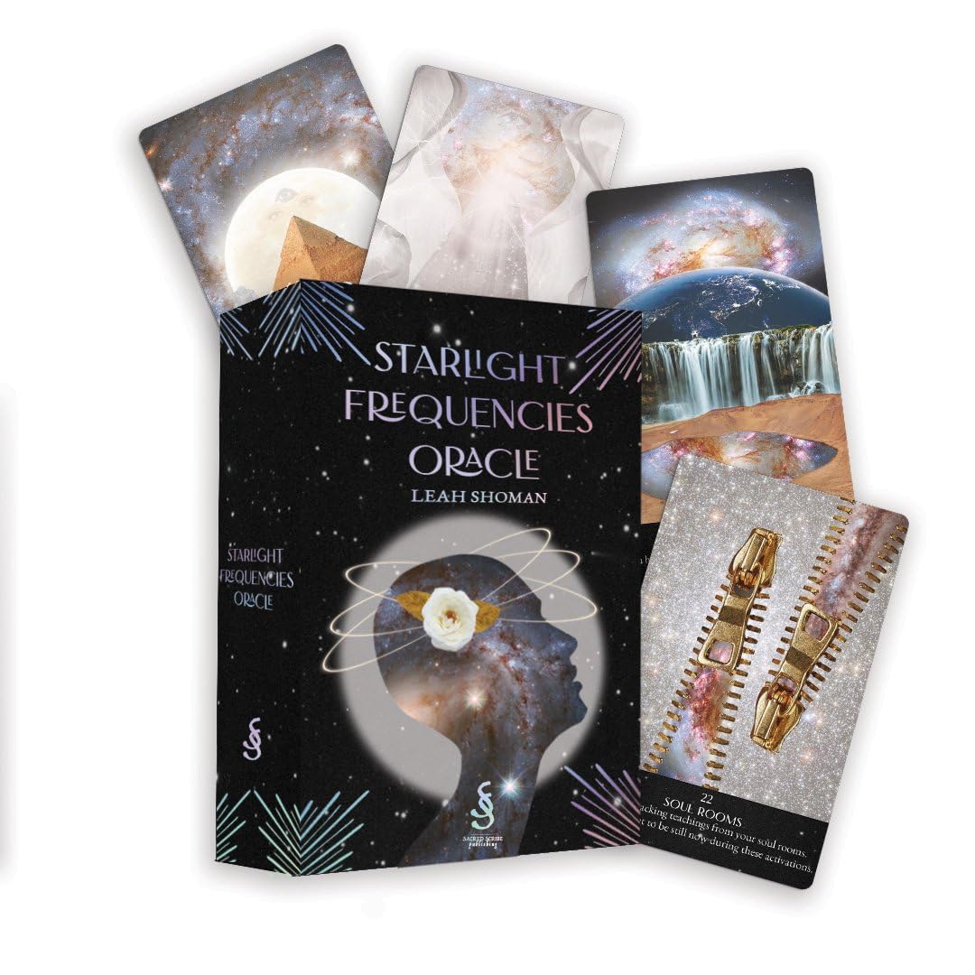 Starlight Frequencies Oracle: The Knowledge You Seek is Seeking You - 44 cards and 60pp guidebook