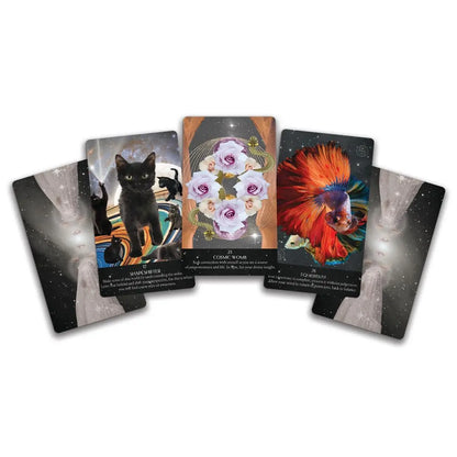 Starlight Frequencies Oracle: The Knowledge You Seek is Seeking You - 44 cards and 60pp guidebook - Oneness emporium