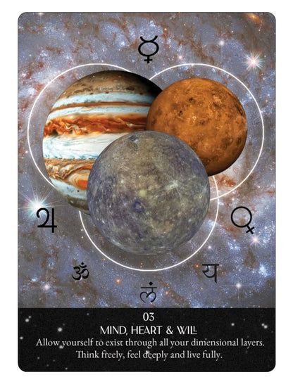 Starlight Frequencies Oracle: The Knowledge You Seek is Seeking You - 44 cards and 60pp guidebook - Oneness emporium