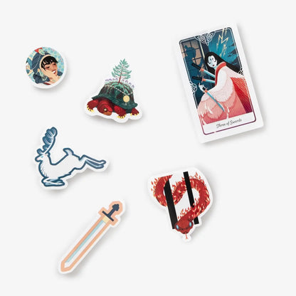 Tarot of the Divine Stickerology: Tarot Stickers Featuring Deities, Folklore, and Fairy Tales from Around the World: Tarot stickers for journals, water bottles, laptops, planners, and more - Oneness emporium
