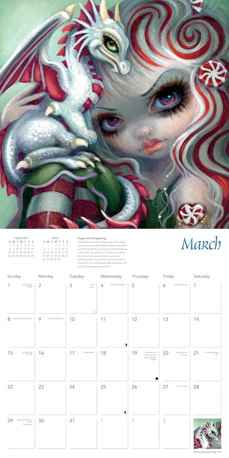 Strangeling by Jasmine Becket-Griffith Wall Calendar 2026 (Art Calendar) - Oneness emporium