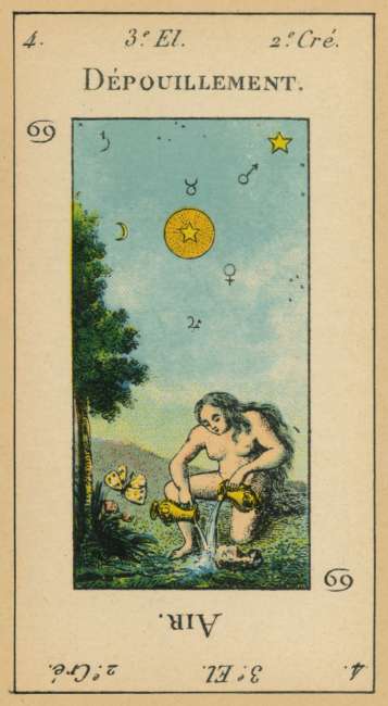 Tarot Etteilla Anima Antiqua limited edition tarot deck inspired by historic 19th century Etteilla tarot.