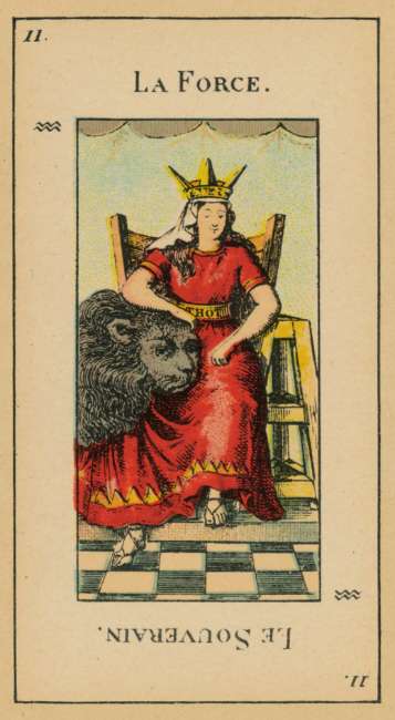 Tarot Etteilla Anima Antiqua limited edition tarot deck inspired by historic 19th century Etteilla tarot.