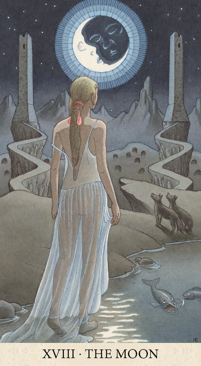 Tarot of the Longest Dream deck with surreal detailed artwork and guidebook.