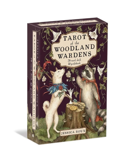 Tarot of the Woodland Wardens deck with woodland animals and botanical artwork.