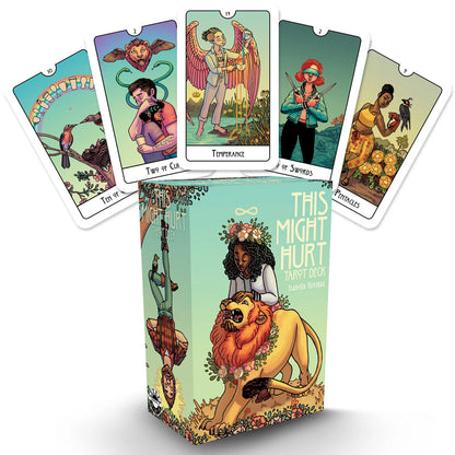 This Might Hurt Tarot deck modern inclusive tarot with diverse artwork UK